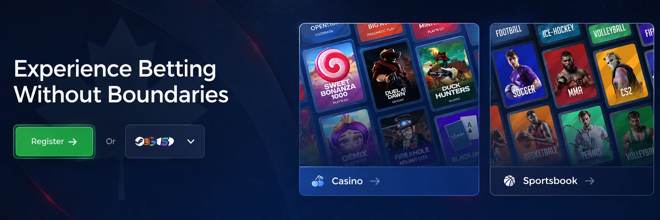 Rainbet betting without boundaries casino and sportsbook banner