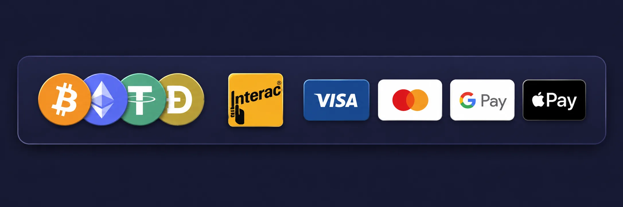 Rainbet crypto and card payment methods banner